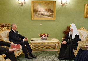 Святейший Патриарх Кирилл встретился с послом Германии в Российской Федерации