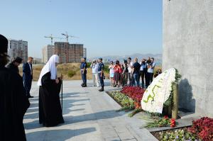 Святейший Патриарх Кирилл посетил мемориал «Малая земля» в Новороссийске