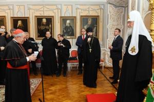 Святейший Патриарх Кирилл встретился с группой паломников Римско-Католической Церкви