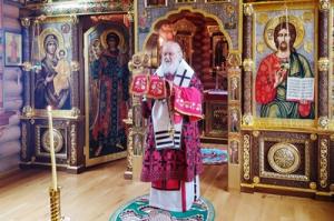 В день Усекновения главы Иоанна Предтечи Святейший Патриарх Кирилл совершил Литургию в Александро-Невском скиту