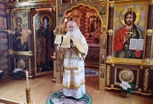 В Неделю 19-ю по Пятидесятнице Святейший Патриарх Кирилл совершил Литургию в Александро-Невском скиту