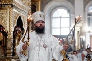 Патриаршее поздравление архиепископу Егорьевскому Матфею с пятилетием архиерейской хиротонии