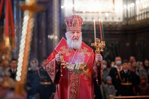 В четверг Светлой седмицы Святейший Патриарх Кирилл совершил Литургию в Храме Христа Спасителя