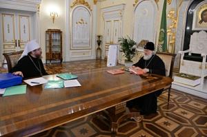 Предстоятель Русской Церкви встретился с председателем Патриаршего совета по культуре