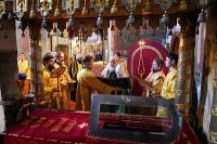 В день памяти святителя Петра Московского Предстоятель Русской Церкви совершил Литургию в Успенском соборе Московского Кремля