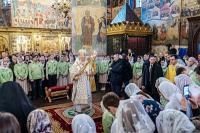 В день памяти святителя Филиппа Московского Предстоятель Русской Церкви совершил Литургию в Успенском соборе Московского Кремля